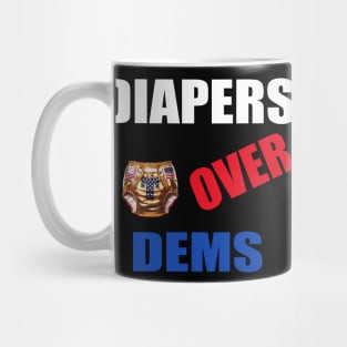 Funny Real Men Wear Diapers Trump 2024 Mug